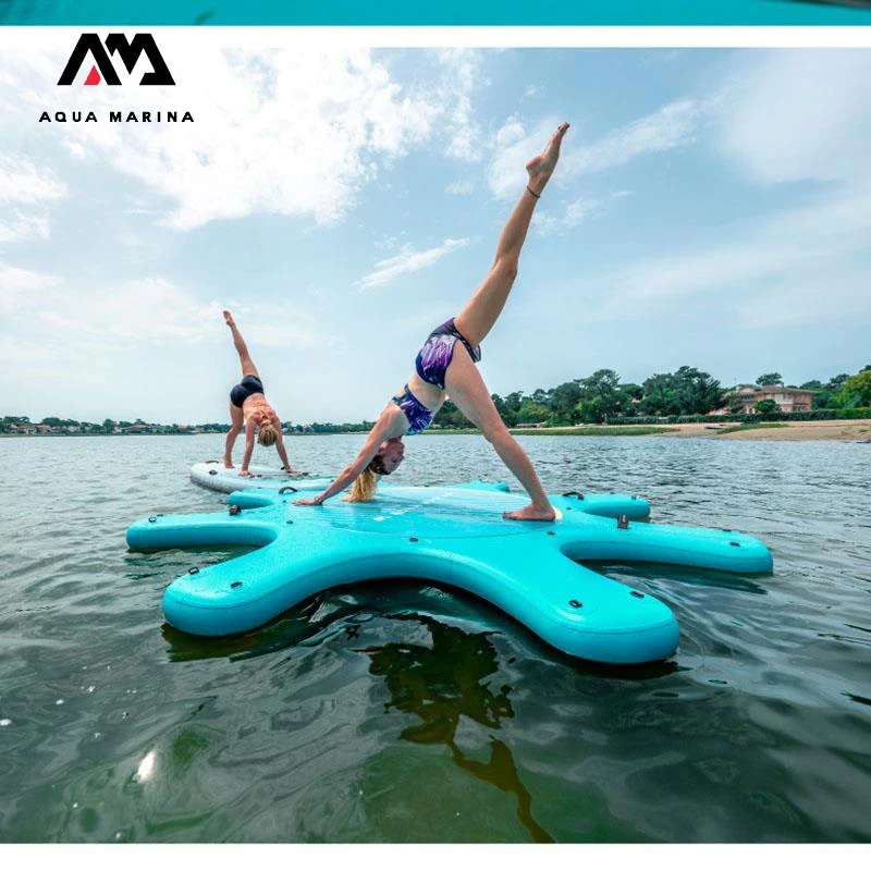 AQUA MARINA Yoga Dock Sup Board PEACE Yoga Surfboard Stand Up Paddleboard Aquatic Yoga Sports Board Platform 290cm