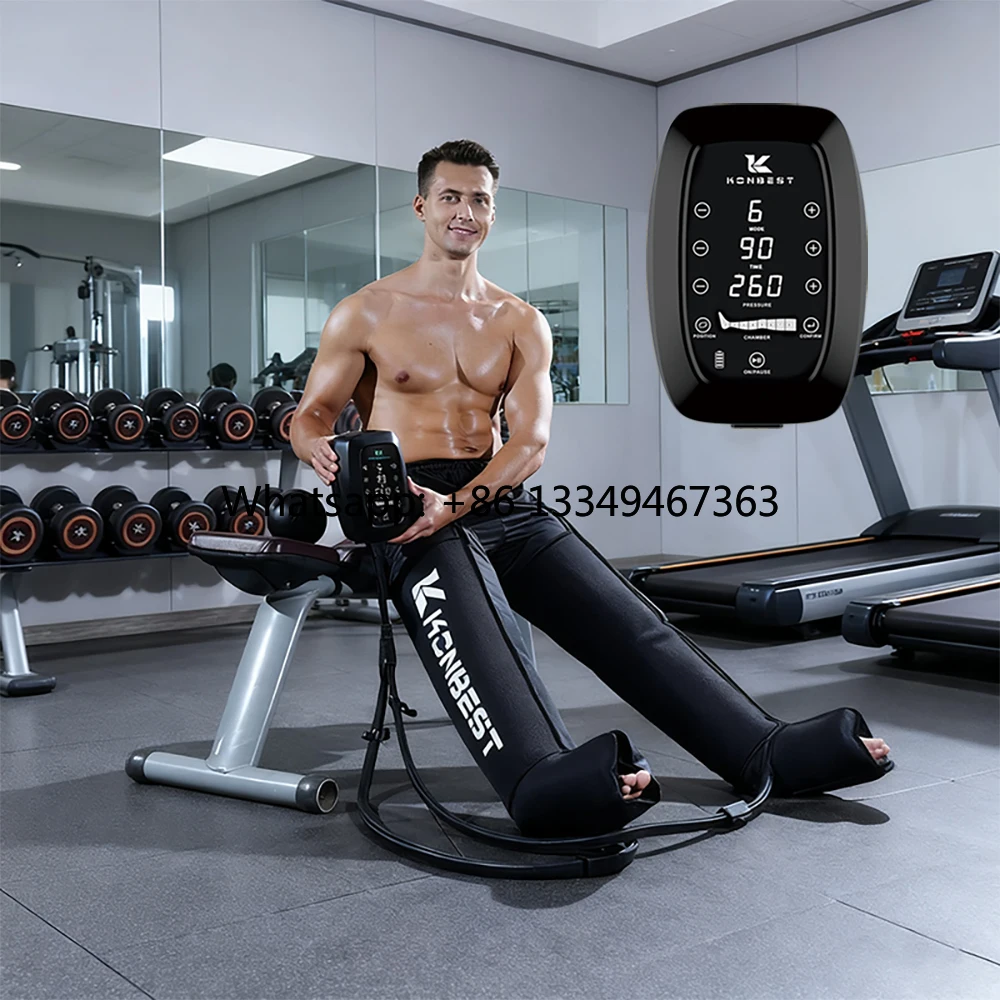 

Air Compression Therapy System Sports Recovery Boots Foot Leg Massager Lymphatic Drainage Machine