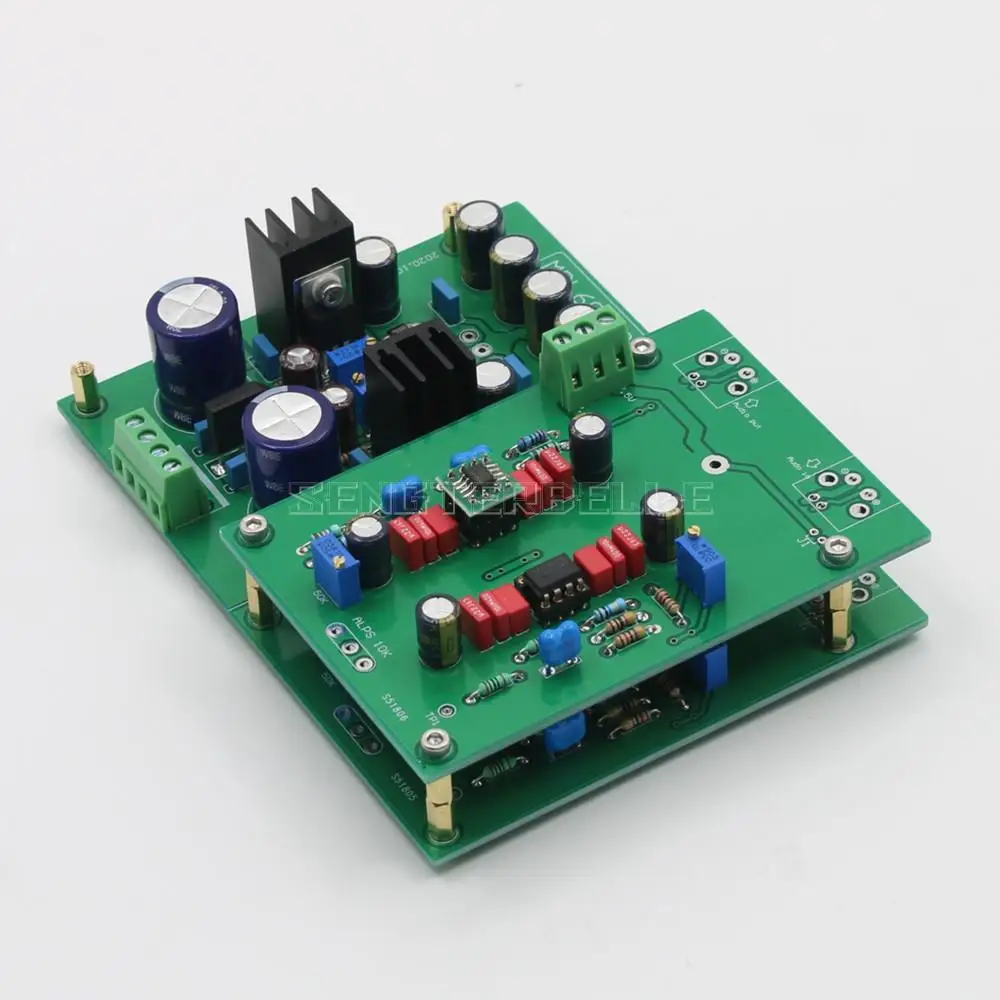 Assemble MBL6010D HiFi Stereo Home Audio Preamplifier Board With Rectifier Filter Power Supply