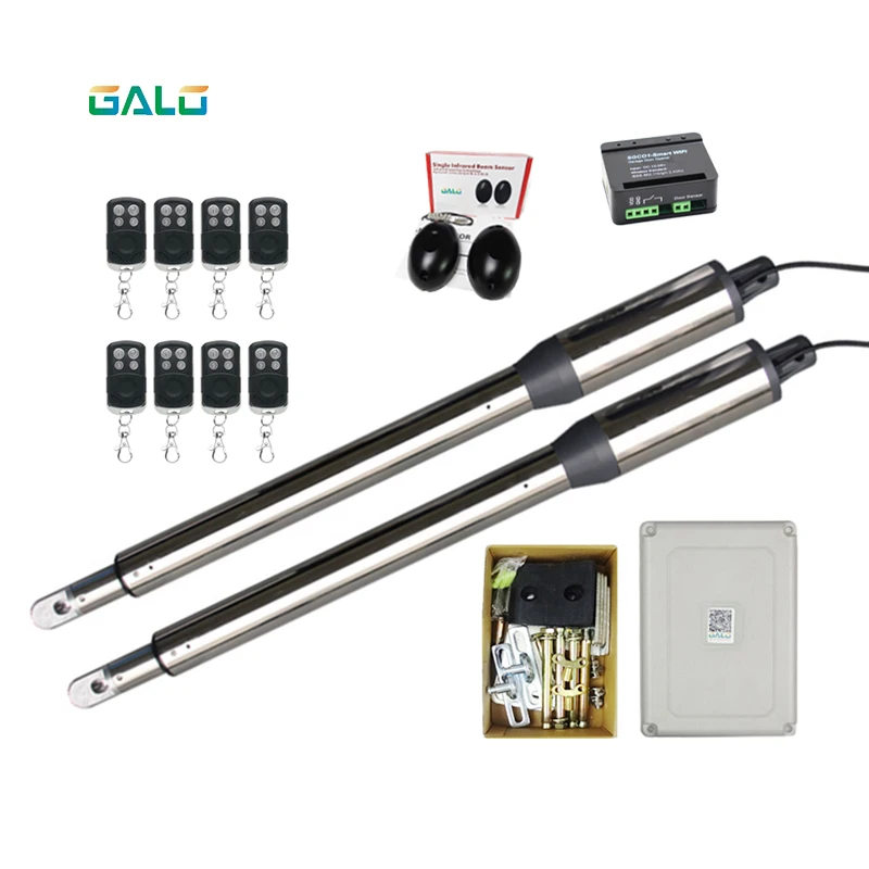 300kgs gate opener motor automatic swing gate motor multiple remote control with door accessories