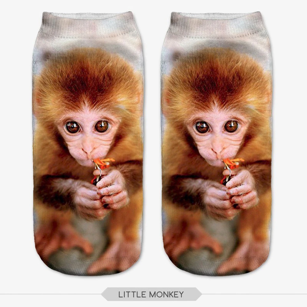 Neue 3D-Gedruckte Trendige Unisex Niedrige Knöchelsocken, Damen Casual Tier-Socken, Weihnachtsgeschenk, Dropshipping – Detail 8