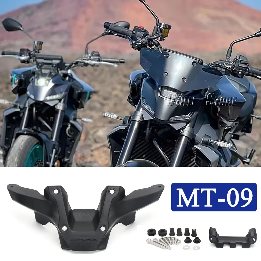 

NEW For Yamaha MT-09 MT 09 MT09 mt09 2024 2025 Windshield Bracket Motorcycle Accessories Transparent/Smoky/Black Windscreen Kit