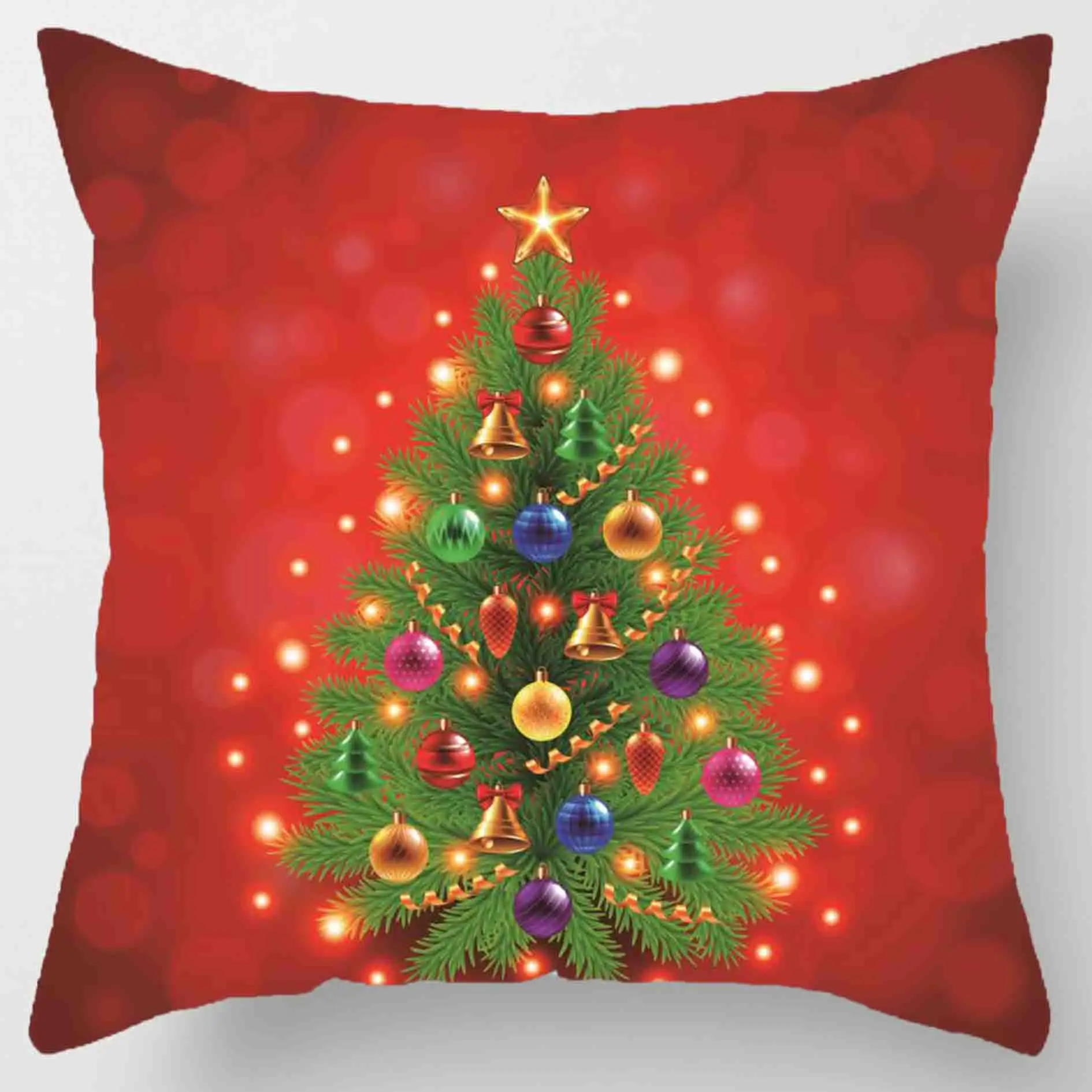 Weihnachtskissen-Set, 45 x 45 cm, Kissenbezug, Weihnachtsornamente, geeignet für Zuhause, Navidad Noel, Weihnachtsgeschenke, Weihnachtsschmuck – Detail 4