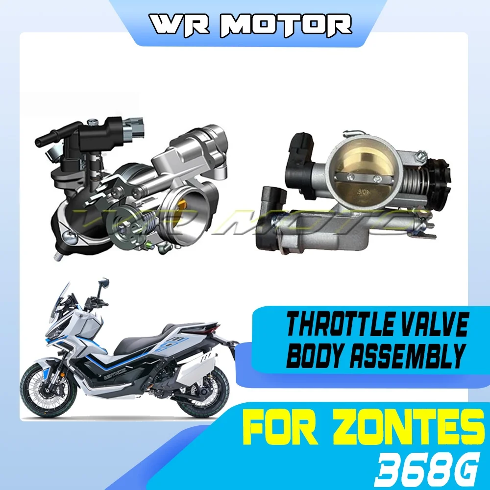 EFI Throttle Body Intake Manifold Bracket Motor High Pressure Fuel Line Angle Sensor For ZONTES 368G Scooter