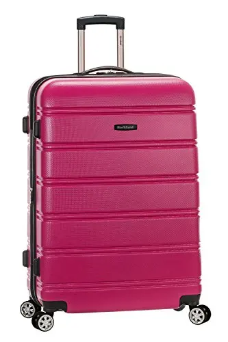 

Rockland Melbourne Hardside Expandable Spinner Wheel Luggage, Magenta, Checked Large 28"