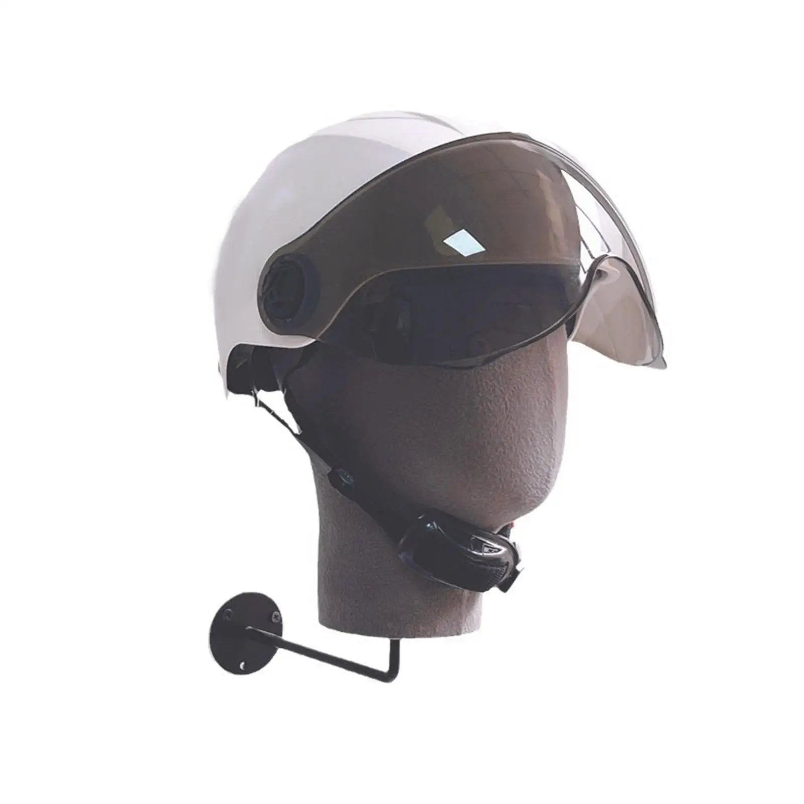 Mannequin Head Model Hanging Wig Stand Multipurpose Wig Display Model Head, , Wall Mount Cowboy Hat Rack for Hats