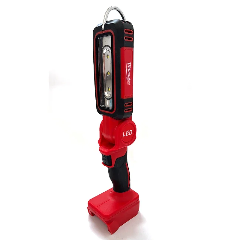Milwaukee led luz de trabalho super brilhante 90 graus clipe na luz bateria de lítio 20v m18 luz de inundação iluminação ao ar livre acampamento
