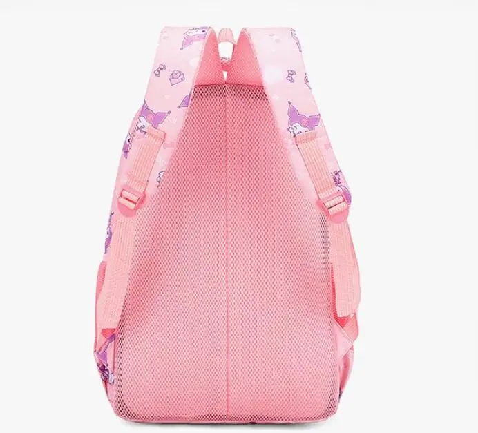 Kuromi mochila de grande capacidade para crianças, mochila fofa, presente para meninas, escola primária, júnior e ensino médio