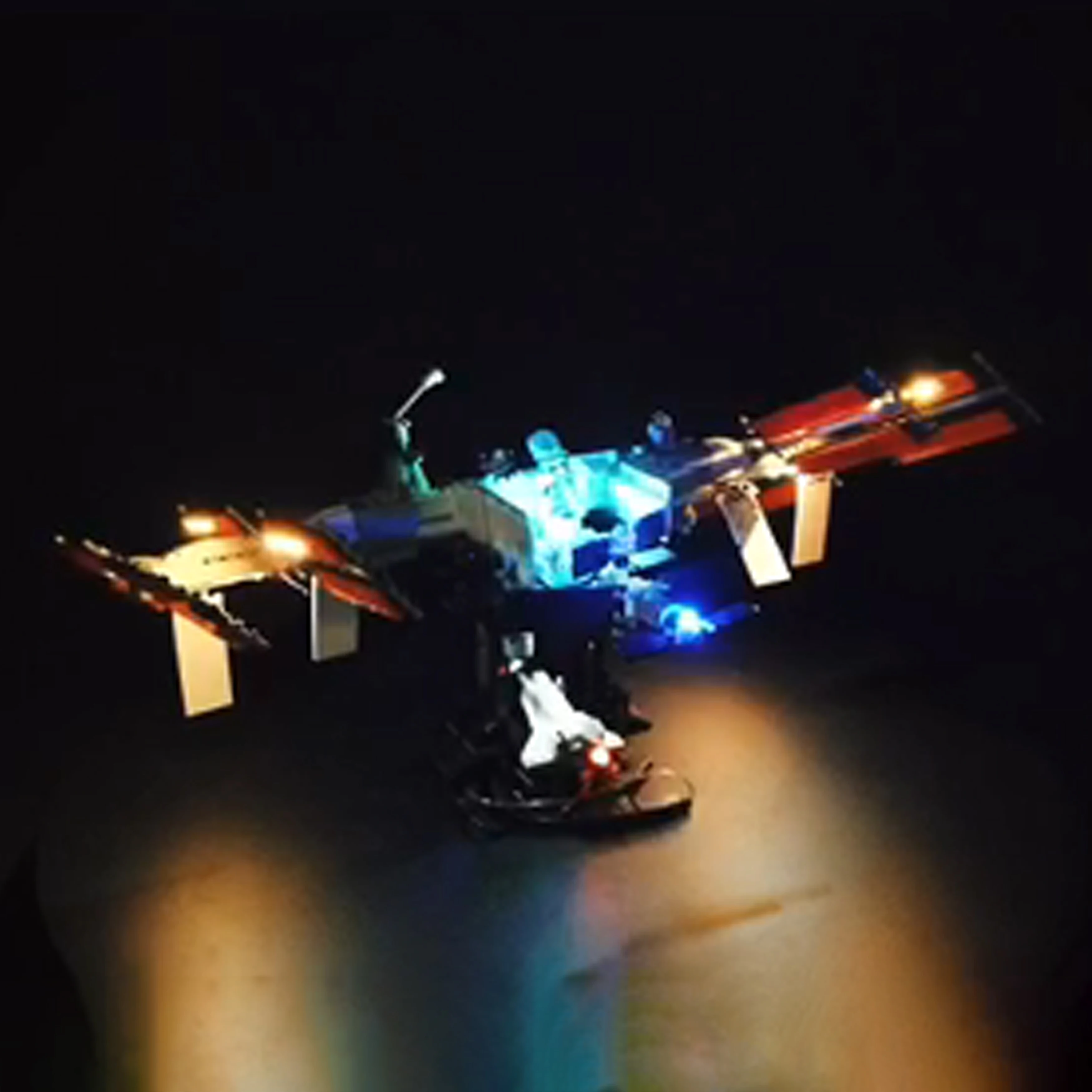 LED-Beleuchtungsset, kompatibel mit 21321 International Space Station Bausteinen, Modell, dekoratives Lichtset für die Präsentation