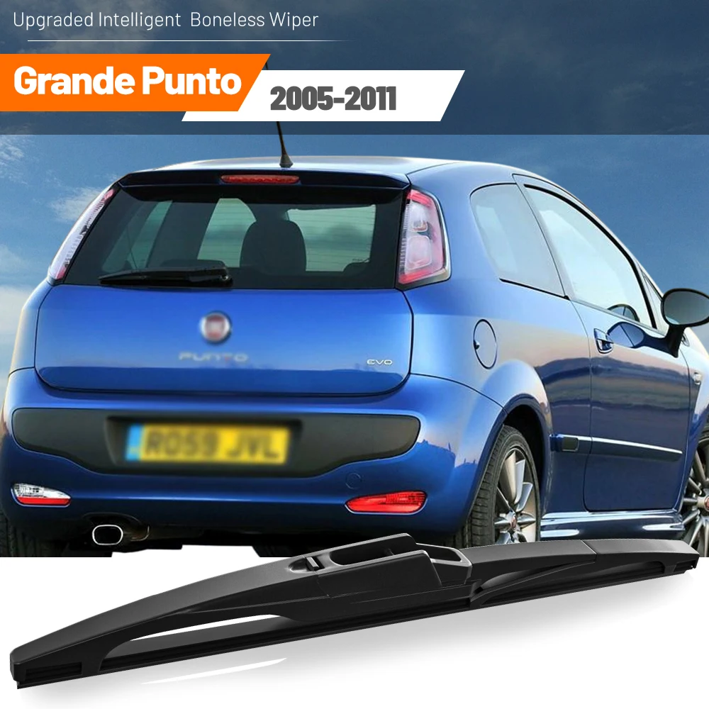 

12" Rear Wiper Blade Windshield Windscreen Clean Tailgate Window Rain Brush For Fiat Grande Punto 199 2005-2011 Punto Evo