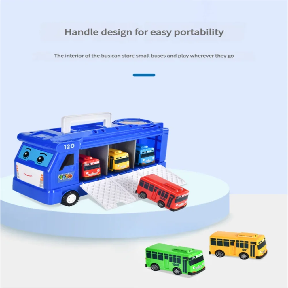 Mini autobús de juguete extraíble para niños, lindo vehículo corredizo, puerta que se puede abrir, juguete educativo de autobús escolar para niños y niñas, regalos de cumpleaños