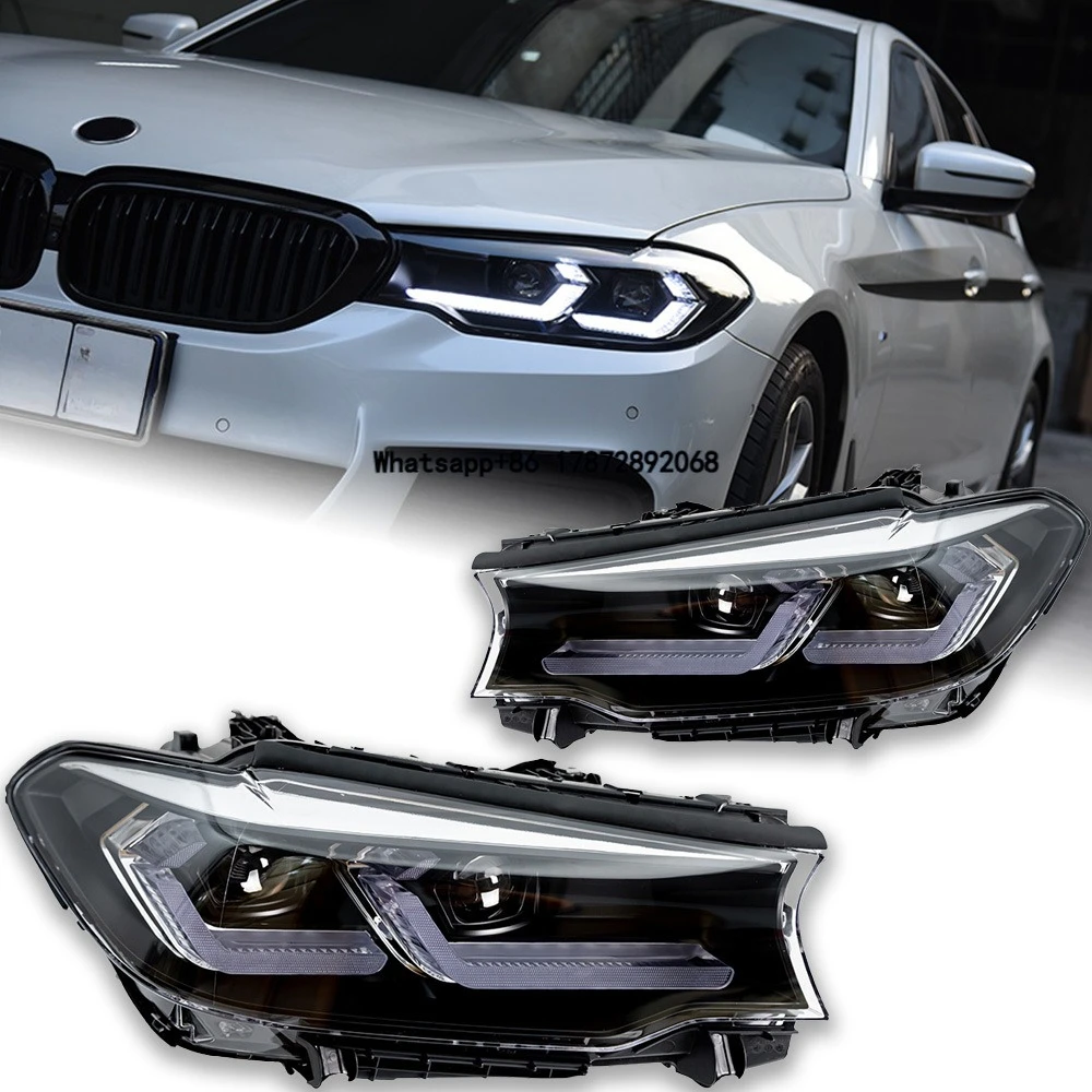 Car Styling Head Lamp for  G30 LED Headlight Projector Lens F90 G31 525i 530i 535i Signal Headlights Drl Automotive Accessory