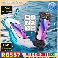 ANBERNIC RG557 Retro Handheld Game Video Player Console Android 14 12G+256G 5.48 inch AMOLED Screen 512G PS2 PSP Games RG 557