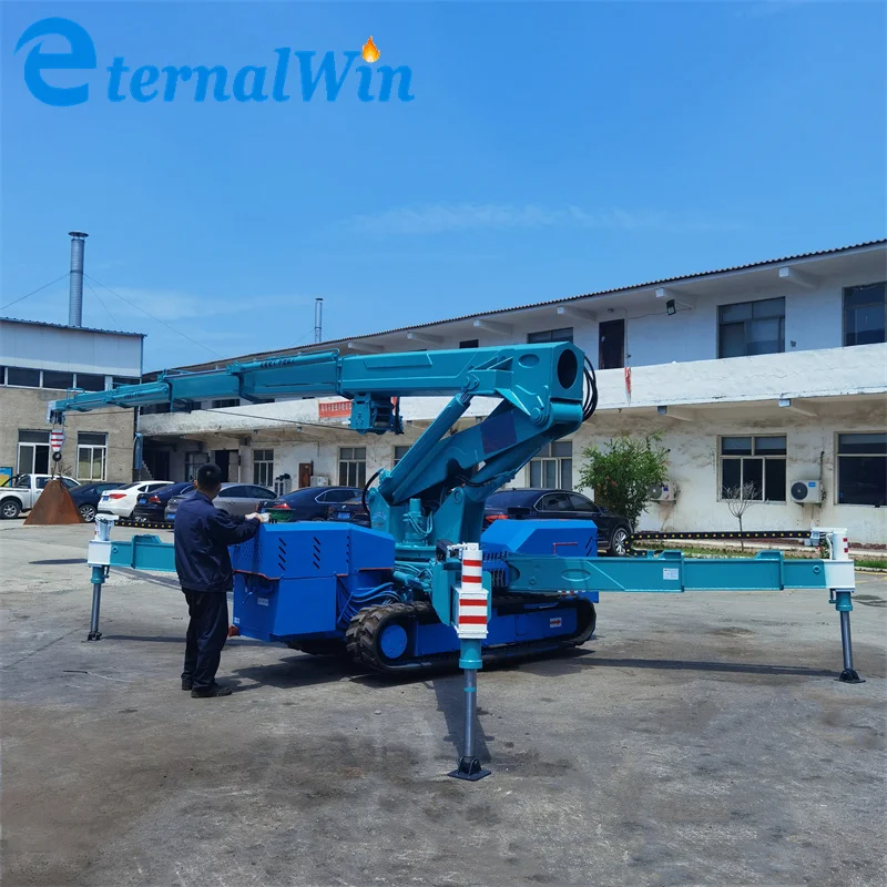 الصين 6T للطي الذراع العنكبوت رافعة الزاحف لمكان العمل الضيق #4