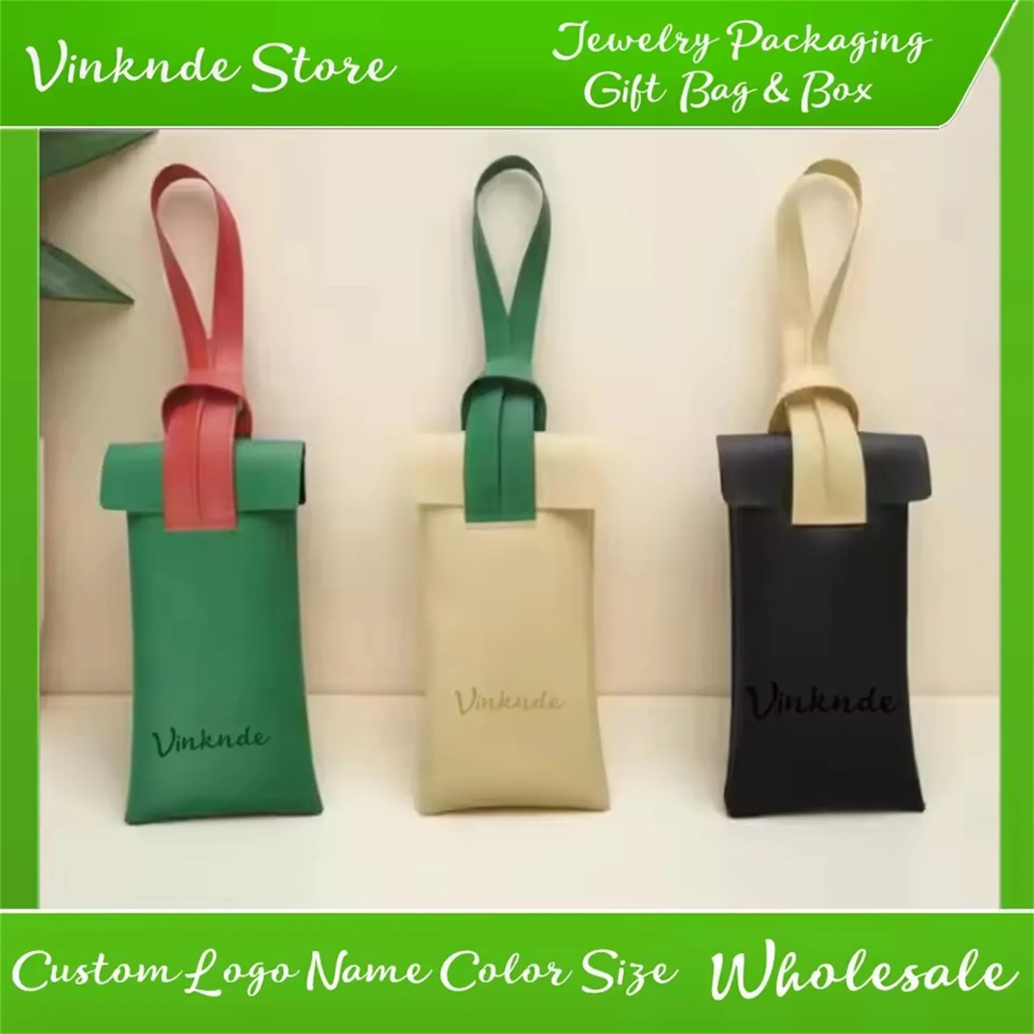 

Custom LOGO 12pcs/lot Optical Glasses Pouches Soft Leather Eyeglasses Holder Sunglasses Key Travel Bags Ribbon Jewelry Packing