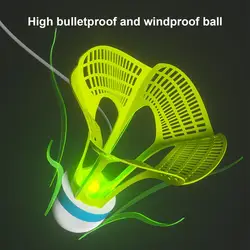 Badminton Rebound Trainer Fun Badminton Solo Trainer Kids With Luminescent Badminton Balls Badminton Training Equipment For Door