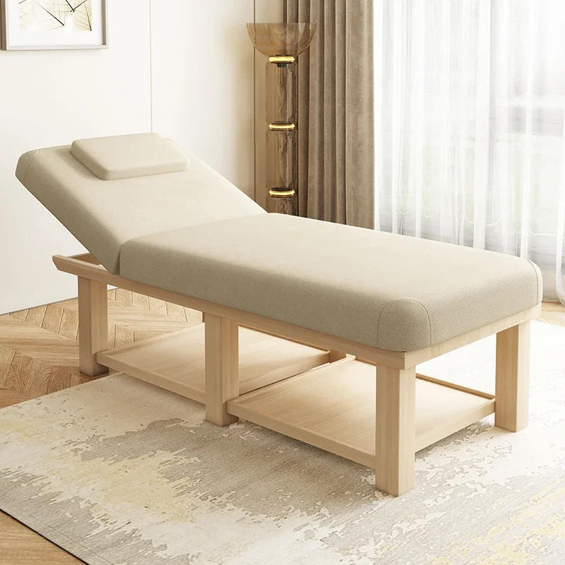 Nordic Solid Wood Massage Tables Beauty Salon Physiotherapy Knead Placement Massage Beds Spa Lash Commercial Furniture Bett FYMB