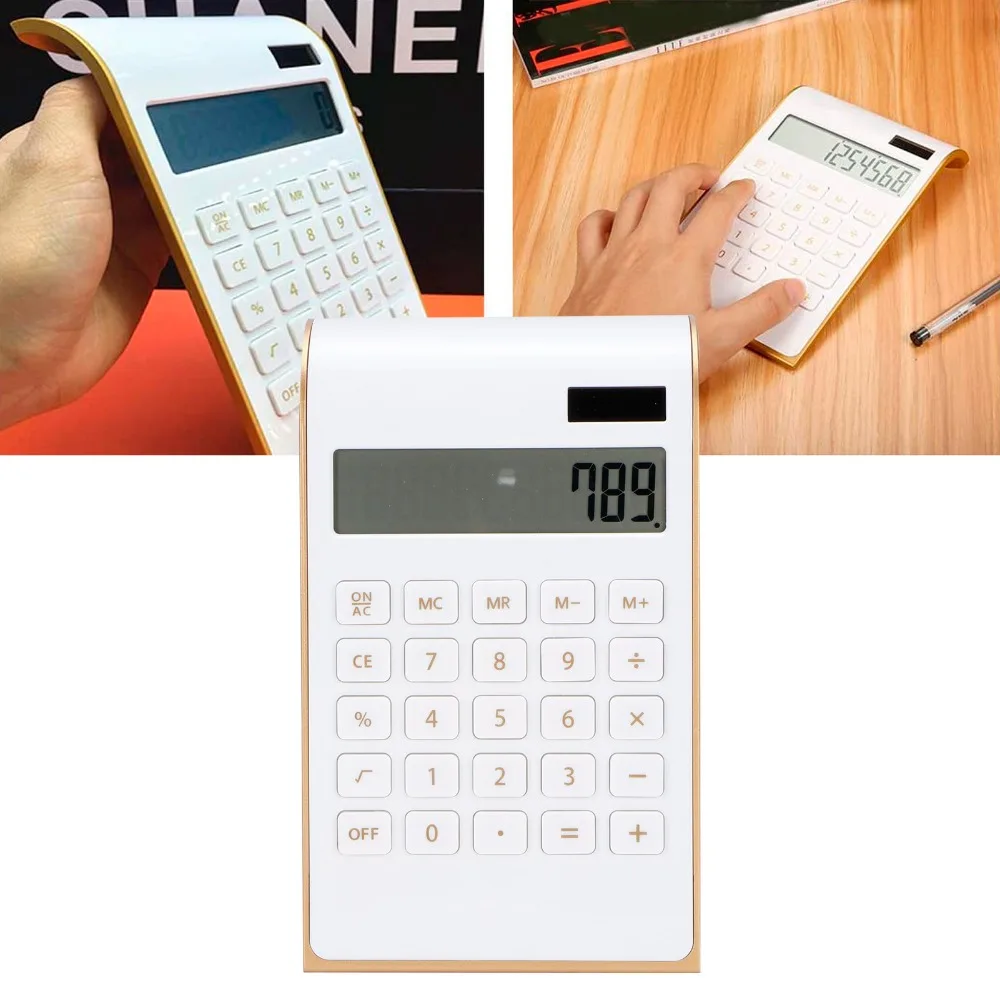 Practical Plastic Calculator Black/Red/Blue/White 114x190x37mm Office Calculator Portable Calculator Business Office