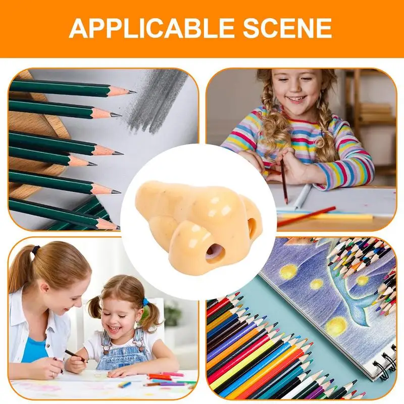 Милая забавная портативная точилка для карандашей, ручная точилка для карандашей в форме носа, инструмент для заточки, школьный класс