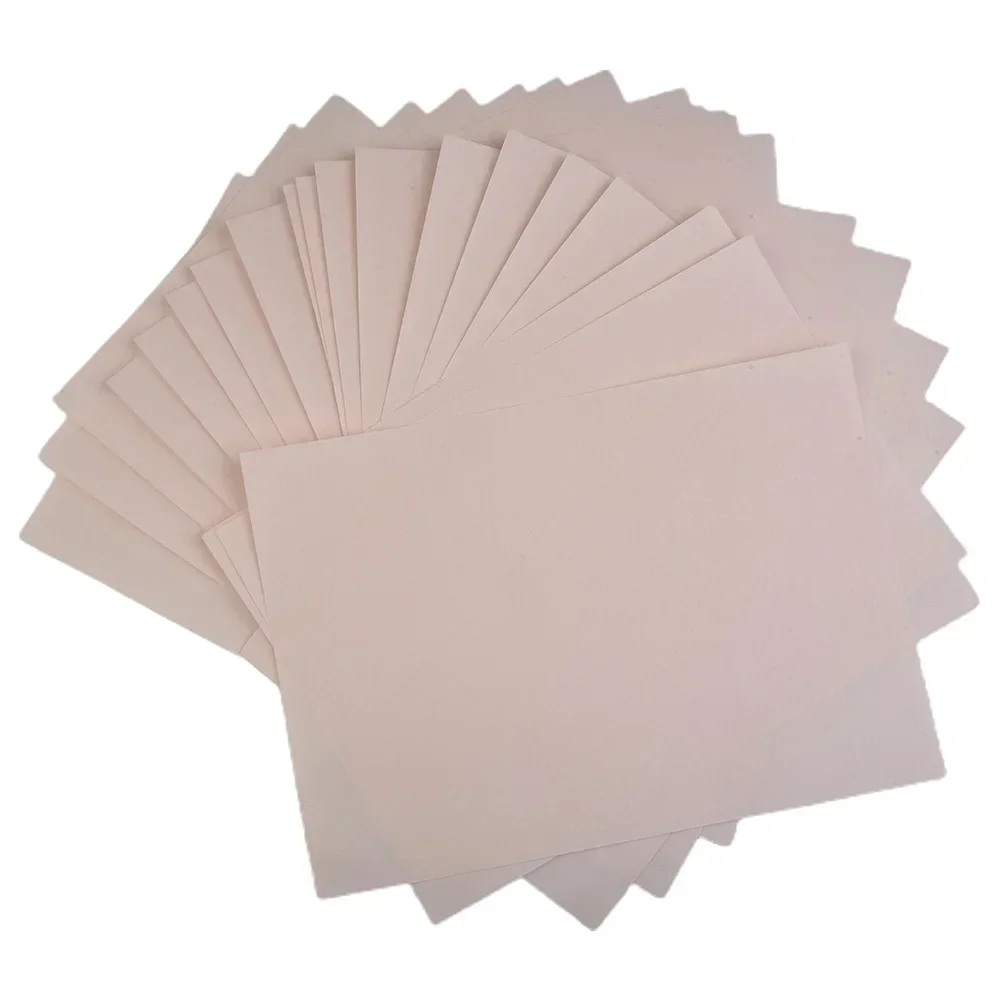 Papiers de transfert thermique A4, 297x210mm, 20 pièces, avant blanc noir rose, document d'impression, bon effet