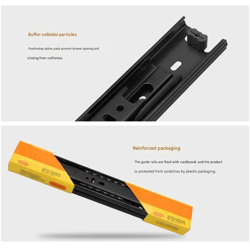 40mm Wide Heavy Duty Slide Rails Featuring Easy Side Mount Installation Perfect for DIY Projects and Builds high quality