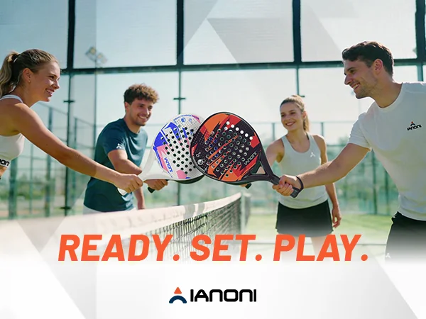 IANONI 8100 ORANGE Padel Racket Carbon Fiber Surface with EVA Memory Flex Foam Core Lightweight Padel Racquet