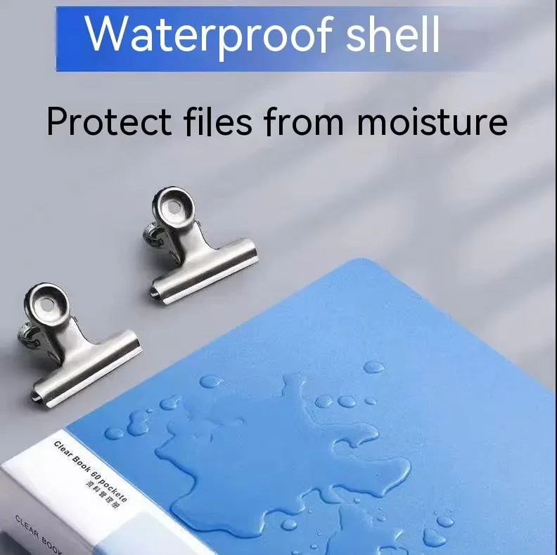 30/40/60/80/100 Seiten A4-Aktenordner, großes Fassungsvermögen, Datenbuch, Dokumentenaufbewahrung, Ablageprodukte, Einsatz von Testpapierbroschüren