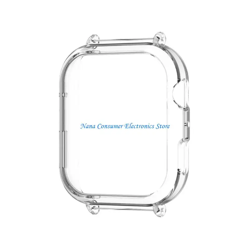 

G7NE Tool Less Installation Transparent PC Connector Case Skin for Watch Fit 4 20mm Wristband Inner Diameter Protective Shell