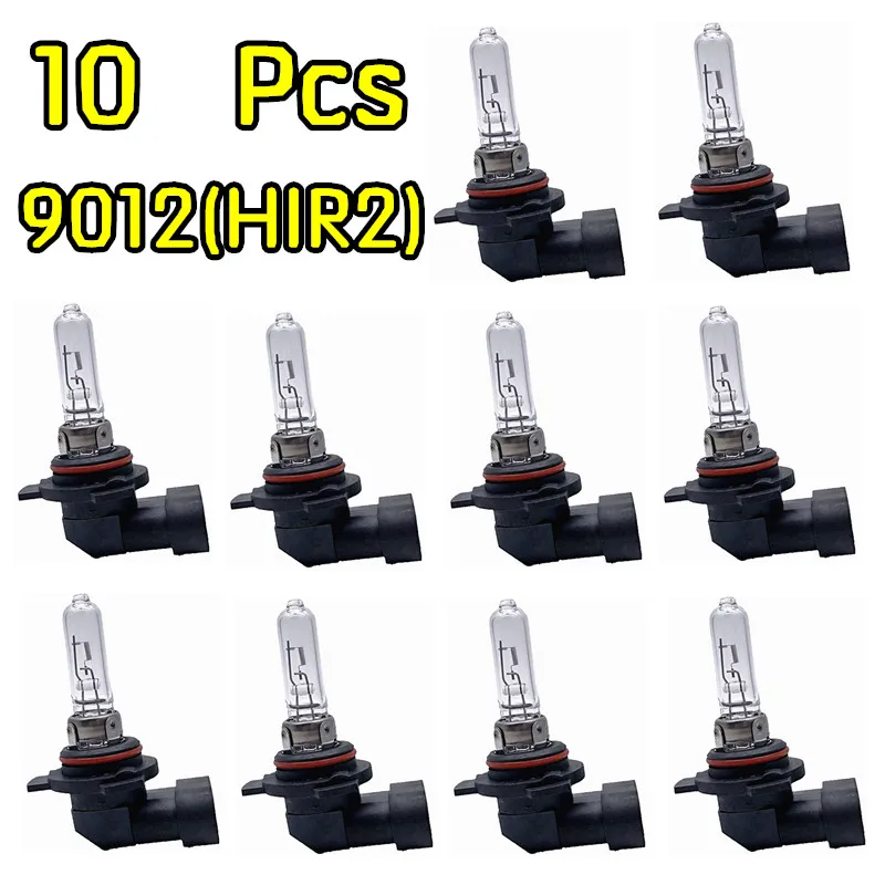 10 PCS 9012 HIR2 Car Halogen Light Quartz Bulbs 55W 3200K Clear Car Headlights 9012LL HIR2 PX22d Car Headlight Bulbs Wholesale