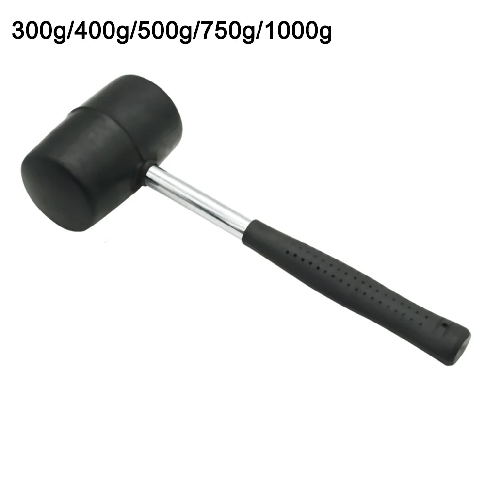 Portable Rubber Hammer Double-sided Household Rubber Mallet Hand Tools For Outdoor Car Repair Woodworking Door Floor Tile