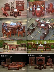 Dollhouse Miniature Furniture Models Mini Wardrobe Cabinets Tables Chairs Stools Table Ornaments Miniature icraft Home Decor