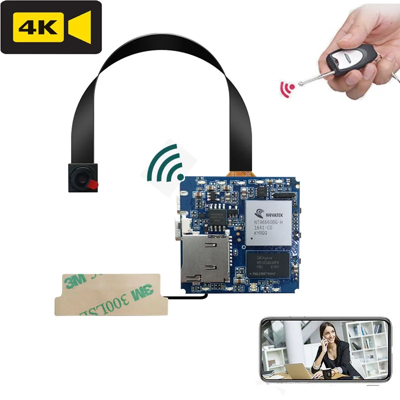 Mini 4K Camera WiFi diy Camera espia Module Smart Home HD 1080P Mini Wireless Body Cam Small DIY Cam Camcorder for Baby Monitor