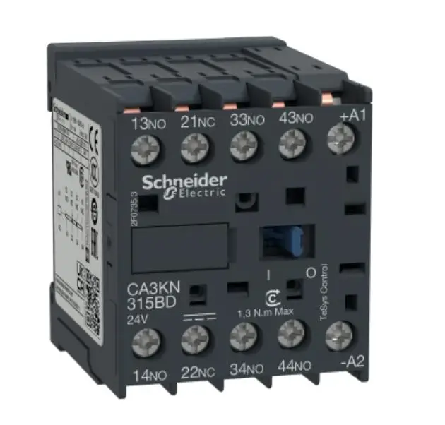 

CA3KN315BD CA3-KN315BD control relay, TeSys K, 4P(3NO+1NC), 690V, 24V DC , standard