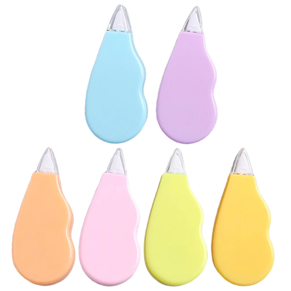 

6 Pcs Correction Tape Cute Mini School Supplies Aesthetic Plastic Stationery Erasers