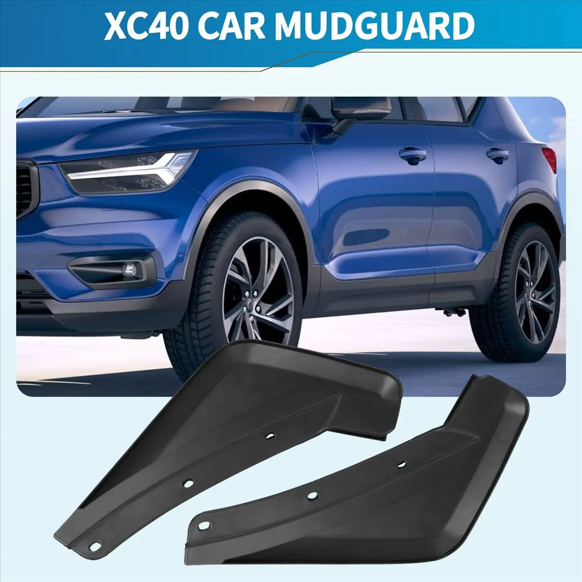Super Sale for Volvo XC40 2018 2019 2020 2021 Mud Flaps Front Rear Splash Guards Fender Kit (Set of Four)