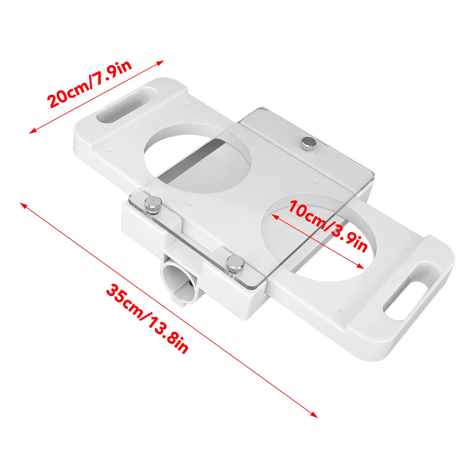 Hamburger Pressing Mould Maker Non Stick 2 Holes ABS Hamburger Press Patty Maker for Sausage Filler Meat Grinder