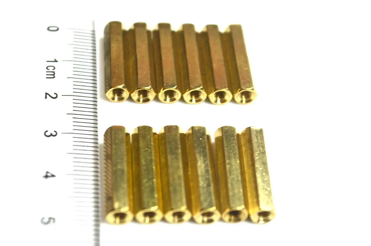 1000 pçs/lote M3 * 4-24MM Hex Latão Feminino Placa-mãe Standoff Montagem de Cobre M3 Pilar PCB Coluna Espaçador Parafuso