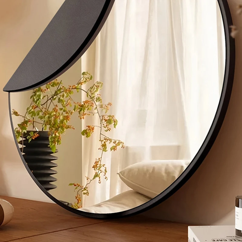 Irregular Bathroom Mirror Modern Aesthetic Nordic Korean Style Makeup Mirror Luxury Dressing Table Espelhos Home Decorations