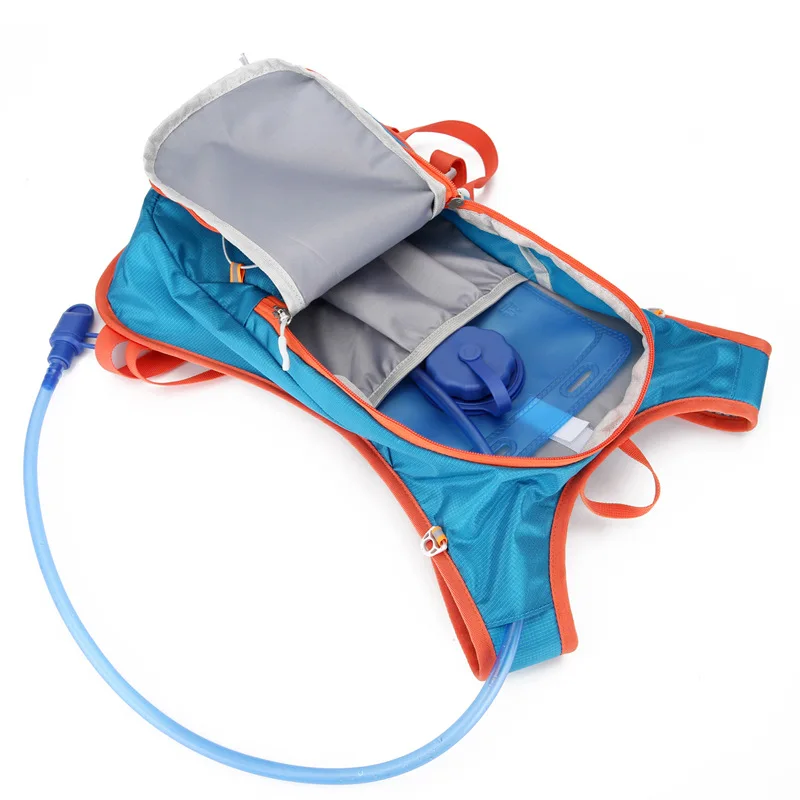 Mochila de hidratación azul para correr, bolsa de agua ligera y transpirable para deportes al aire libre, ciclismo, escalada, senderismo