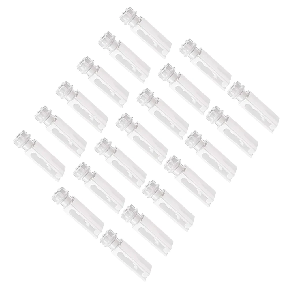 12 Sets Clear Blind Fixers Curtain Pulley Accessories Labels Vertical Blinds Repairing Tool