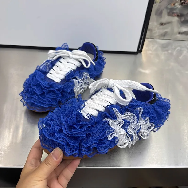 

2025 New Women's sneakers Shoes Anti-slip and Stylish German Training Shoes Women Plus Size Lace-up Trim Lace trim female Shoes