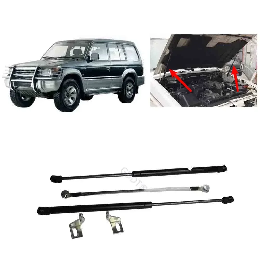 

1 Set Front Bonnet Hood For Pajero V20 Gas Struts Lift Support For Montero V32 V33 Shock Damper Absorber For Shogun 1989-2000