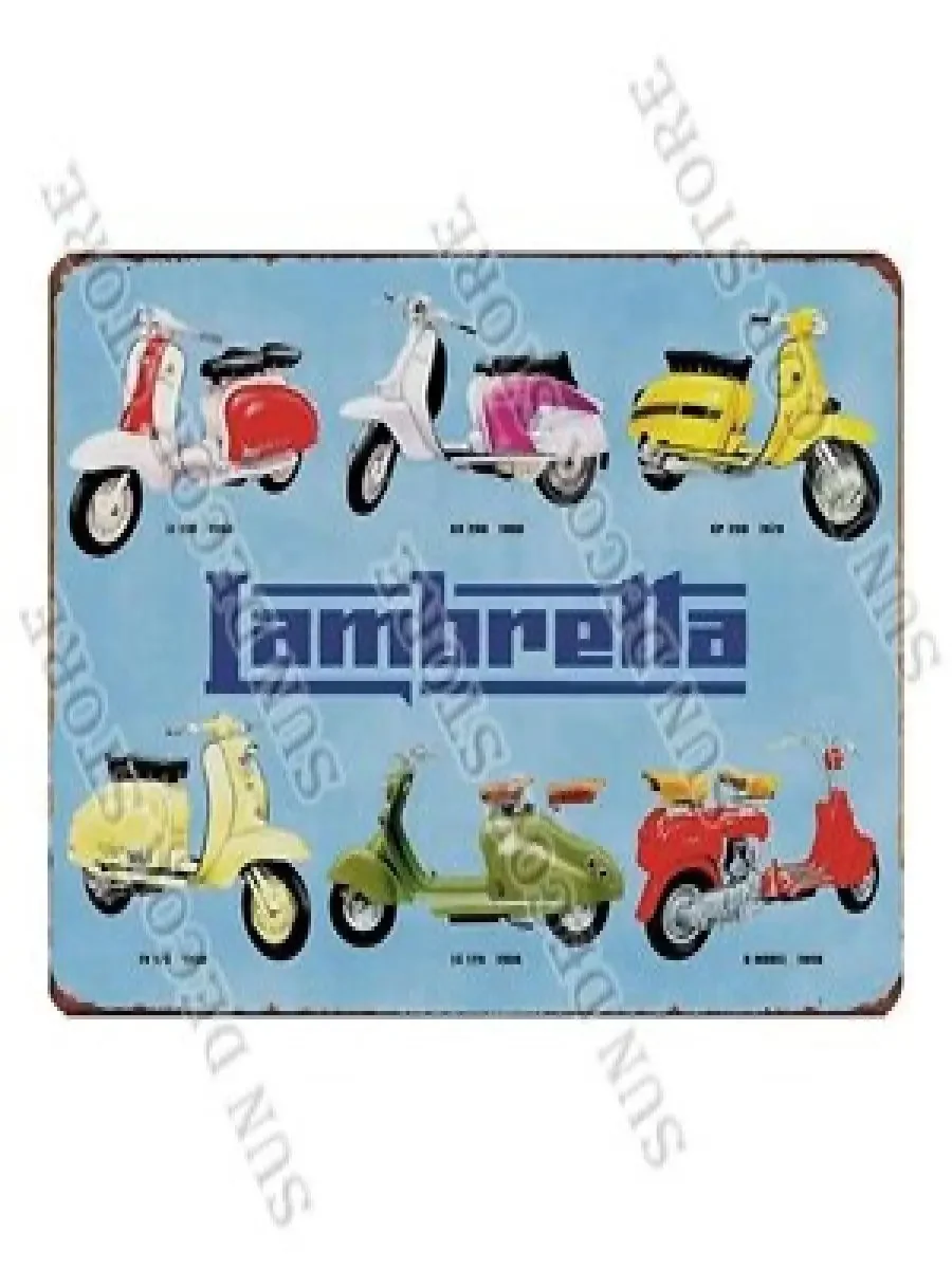 Vintage Vespa Parking Only Metal Tin Sign  Funny Wall Art for Cafe Garage Motorcycle Enthusiasts Home Club Decor A