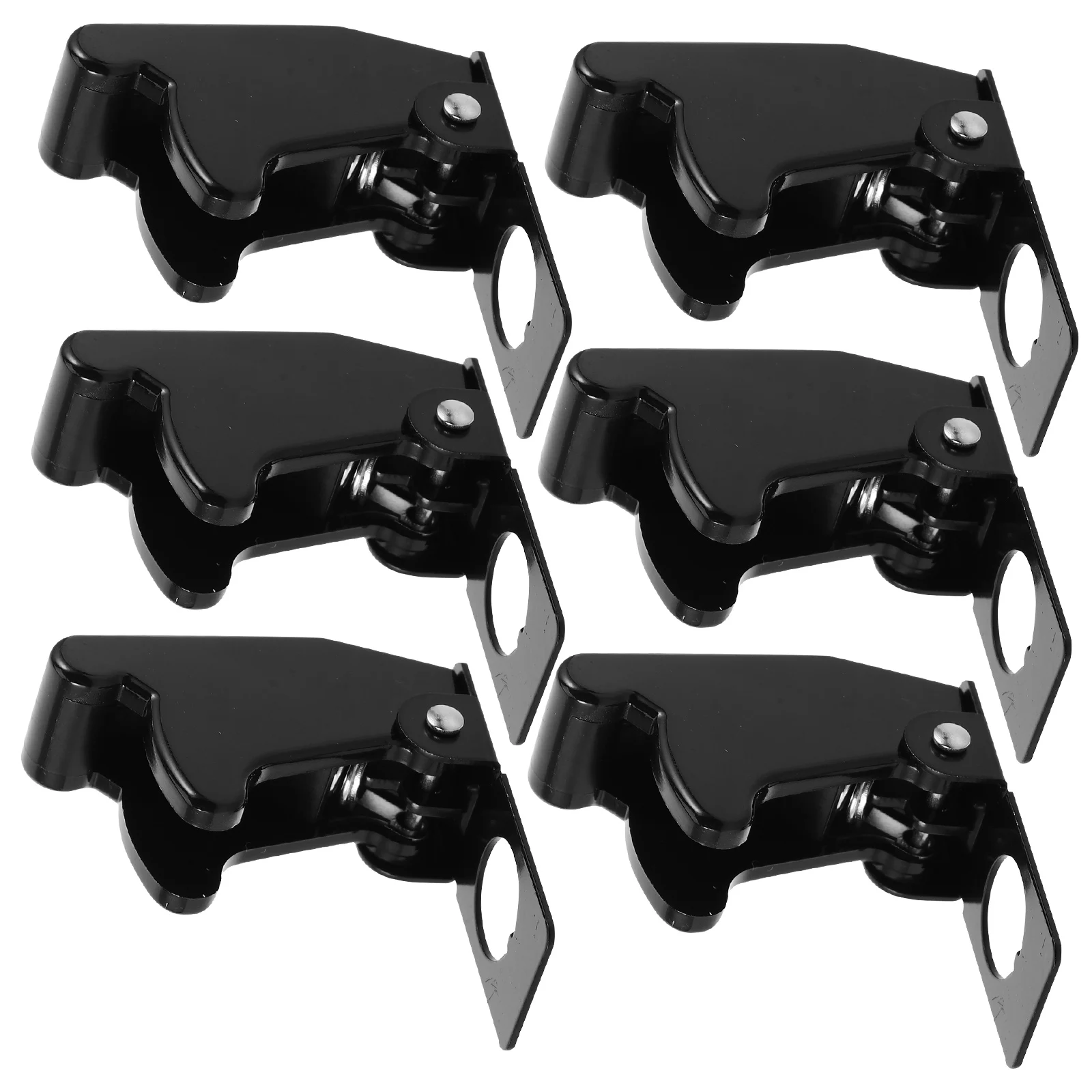 

6Pcs Plastic Iron Waterproof Dustproof Toggle Switch Protective Covers Safety Guards Flip Caps for Vehicles Boats Motorcycles