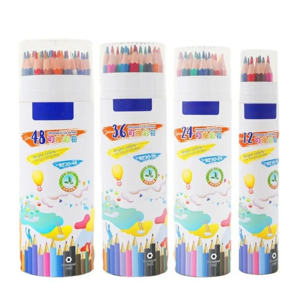 

12/24/36/48 цветные карандаши для рисования HB студенческие канцелярские принадлежности цветные карандаши для рисования портативный художественный карандаш для рисования