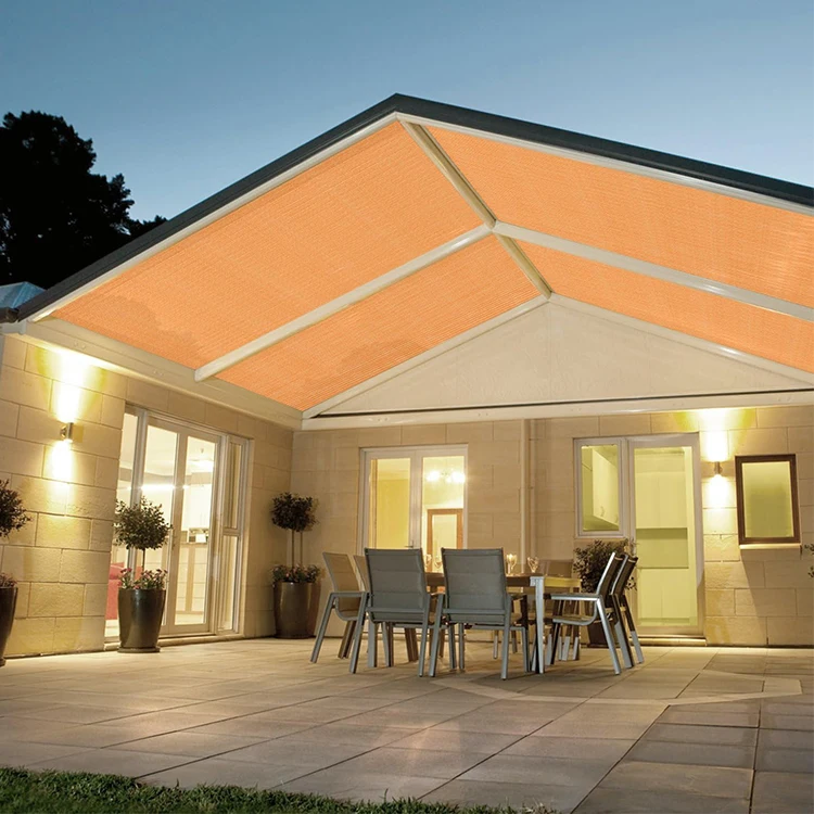 

3.6x3.6 Orange German Festival Breathable HDPE Shade Sail