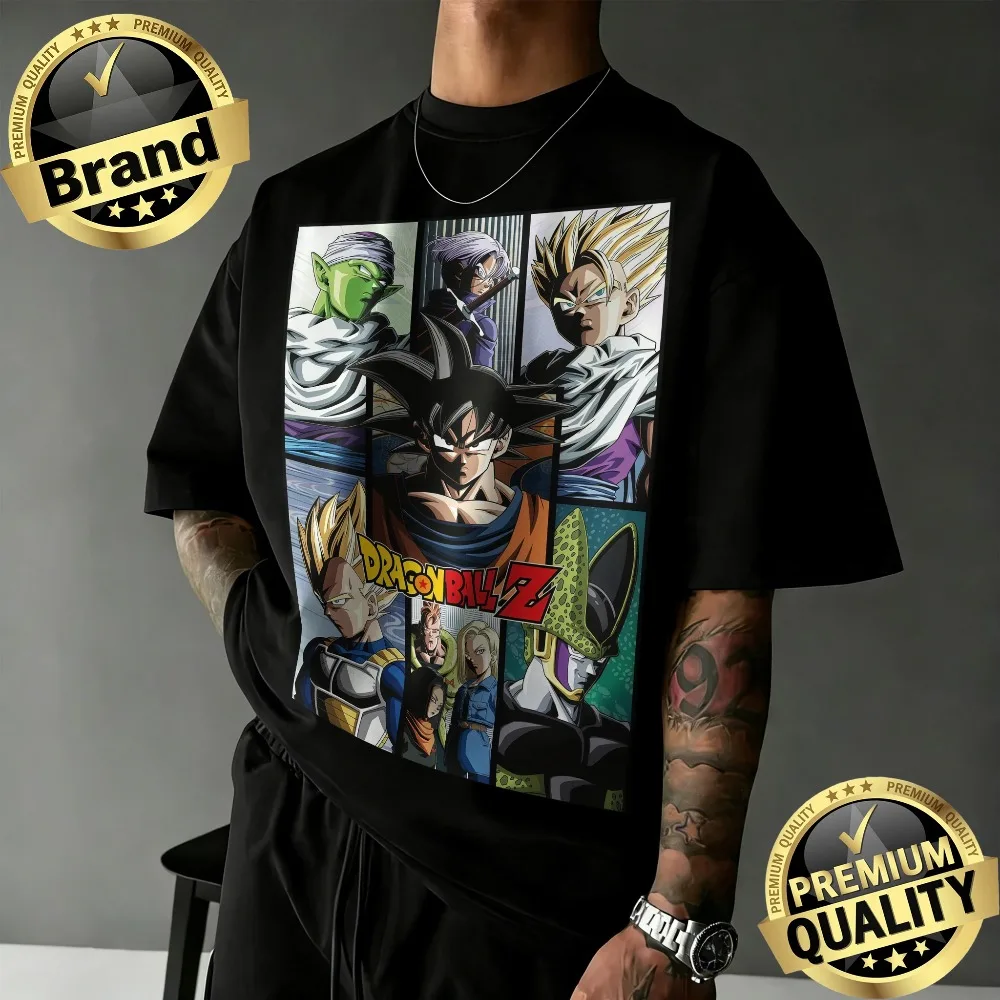 Camiseta Gráfica de Dragon Ball Z Cell Saga Verano 2026, 100% Algodón, Estilo Vintage, Unisex, Casual, Streetwear para Fans, Holgada