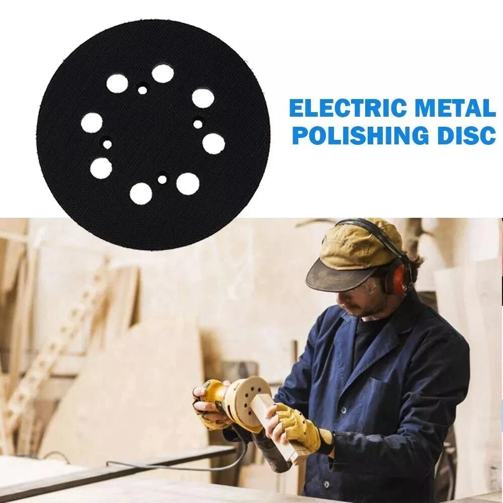 5 Inch 8+4 Holes Backing Disc Sanding Pads Hook Loop For Makita Orbital Sander Disk Discs Porter Cable Backup Stick 125mm