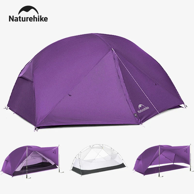 Naturehike Mongar 2 Base/UL/PRO Campingzelt Ultraleichtes Outdoor Wasserdichtes 20D Nylon Wanderzelt 2-Personen-Rucksackzelt