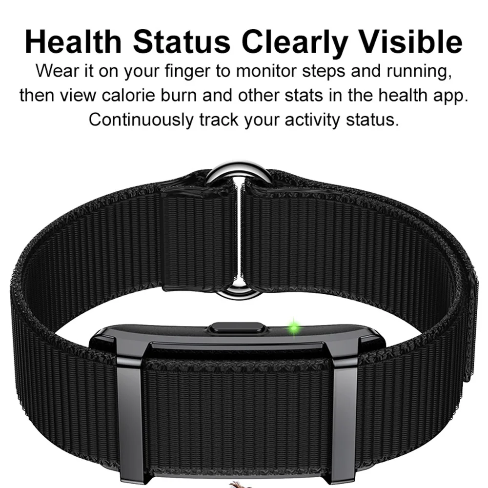 

Couples Wristband Waterproof Sports Fitness Tracker Screenless Smart Bracelet Pedometer Call Reminder Sleep Heart Rate Monitor